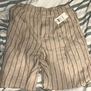a new day Tan and Black Striped Womens Dress Pants